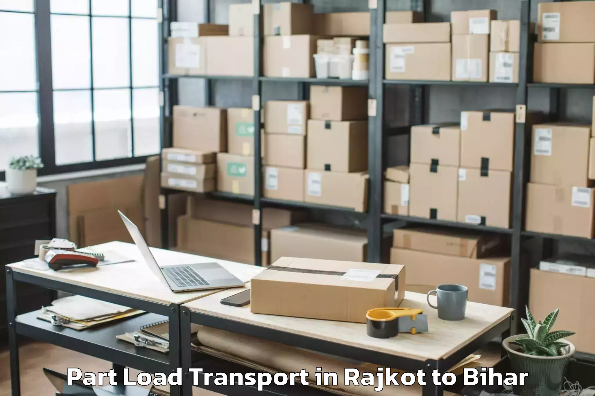 Trusted Rajkot to Babubarhi Part Load Transport